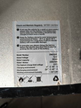 Baterías de moto eléctrica 