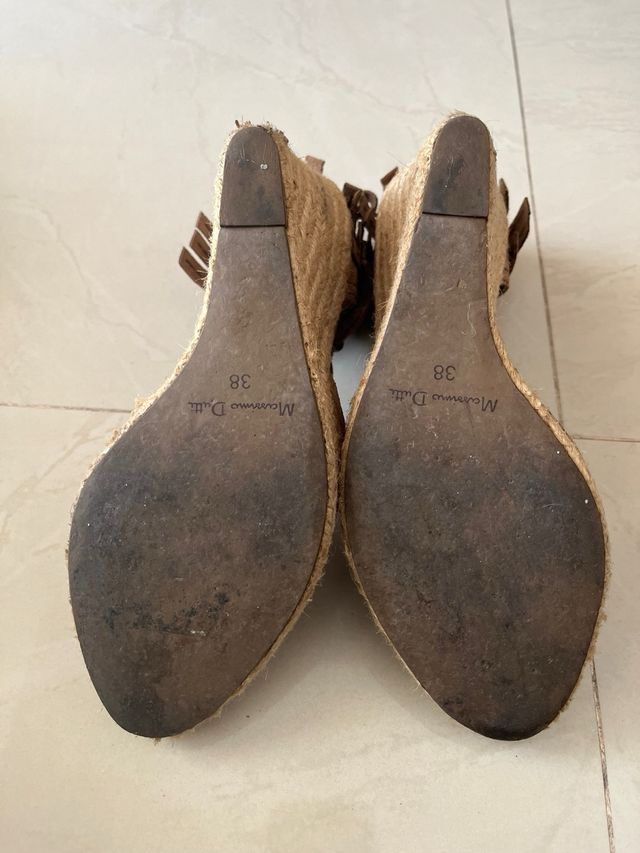 Alpercatas camurca castanha 38