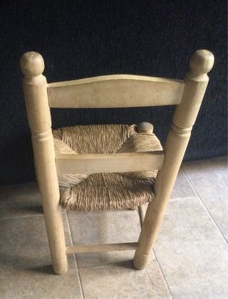Silla mimbre pequeña