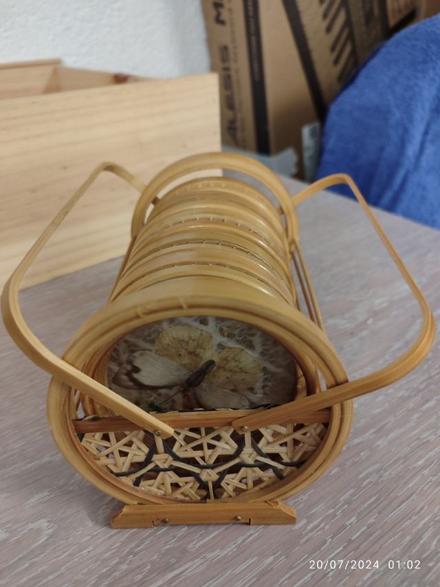 Posavasos de bambú
