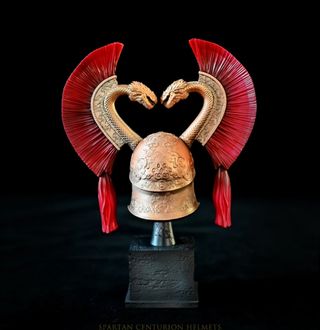 Modello da collezione elmo Spartano