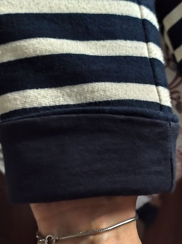 GIACCA DONNA MARINARA A RIGHE BLU/BIANCO