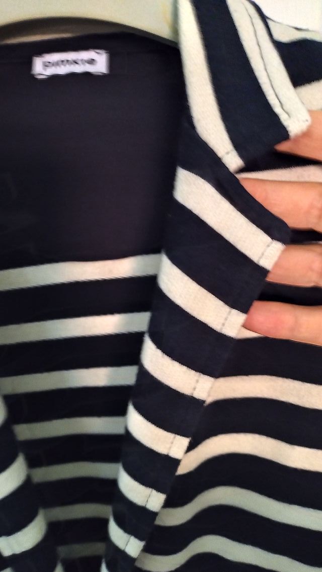 GIACCA DONNA MARINARA A RIGHE BLU/BIANCO