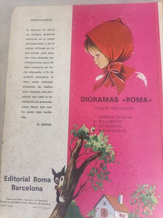 Cuentos Diorama.Caperucita y Cenicienta