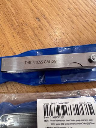 Medidor Espessura imperial Metrica 32 Laminas