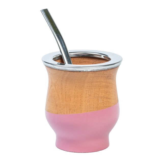 Mate camionero pintado con bombilla