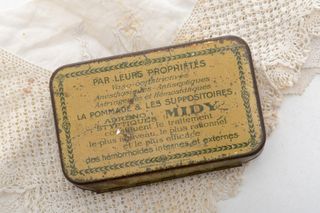 caja antigua hojalata francesa supositorios Midi