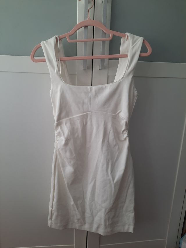 Vestido blanco Stradivarius talla S