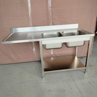 🏰​CM✜ Acero - Fregadero 2 Senos Lavavajillas