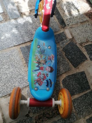 Patinete 3 ruedas la patrulla canina 