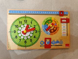 Tabla educativa de madera