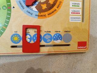 Tabla educativa de madera