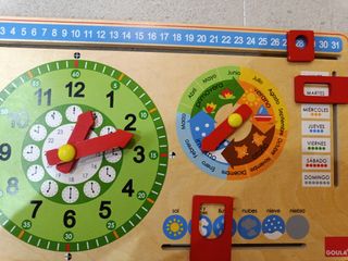 Tabla educativa de madera