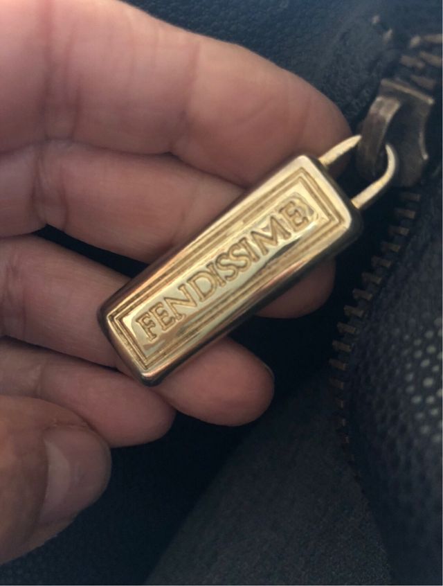 Borsa blu con manici Fendissime