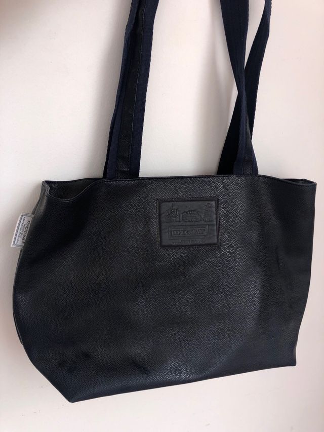 Borsa blu con manici Fendissime