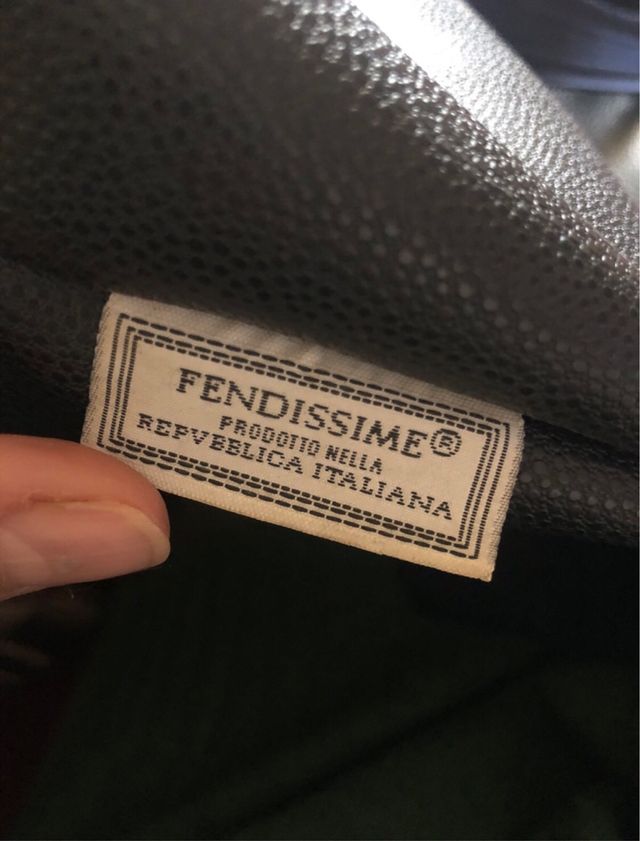 Borsa blu con manici Fendissime