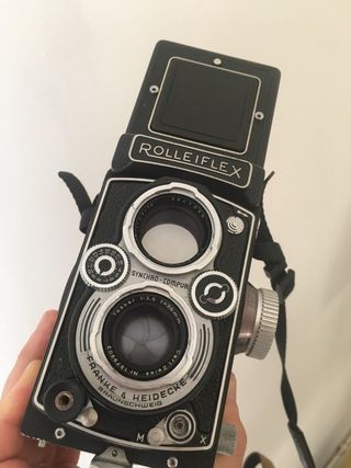 Rolleiflex con òptica carl zeiss tessar 3.5
