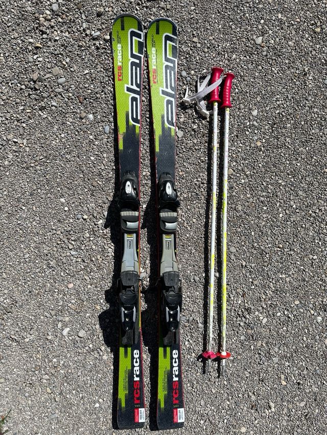 Esquís Elan RCS Race y bastones