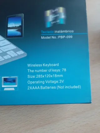 Teclado inalámbrico PRITECH