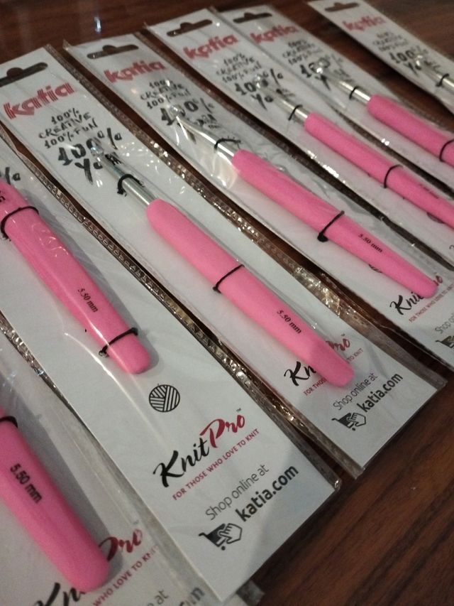 Pack Ganchillos 5.5 mm Rosa