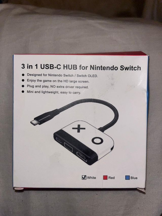 Adattatore da USB C a HDMI per Nintendo Switch - 3in1