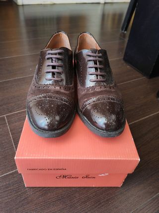 Zapato de cordones marrón Maria Jaen