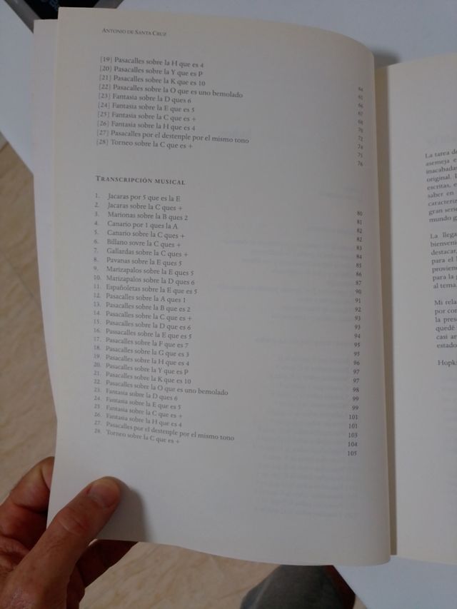 Antonio de Santa Cruz partituras
