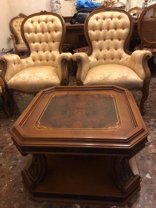 Sofá y 2 sillones Luis XV