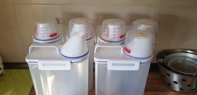 Lote recipientes almacenamiento