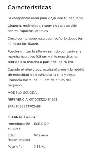Silla coche bebé NUEVA A ESTRENAR 