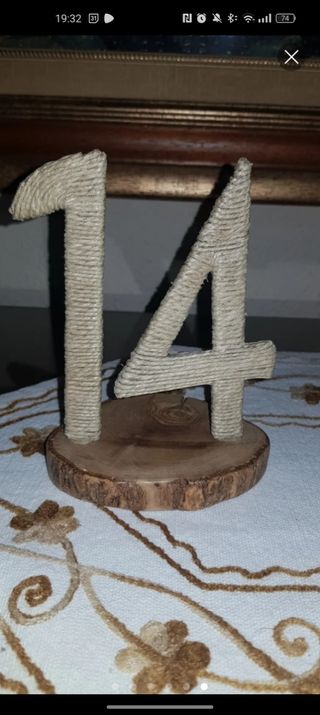 Números de mesa para eventos