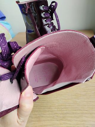 Botines piel charol burdeos niña Pablosky 35