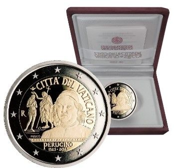 Moneda 2€ Proof Vaticano Pietro Perugino 2023