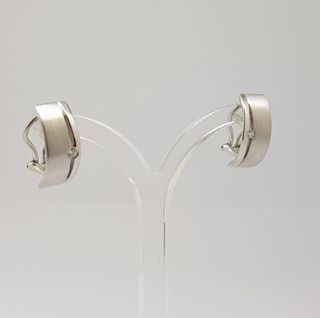 Pendientes Oro Blanco 18K con Diamantes 0.10ct