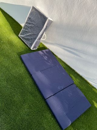 Colchones plegables para cuna de viaje.