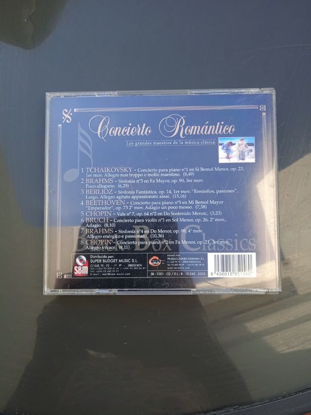 CD concierto romántico 