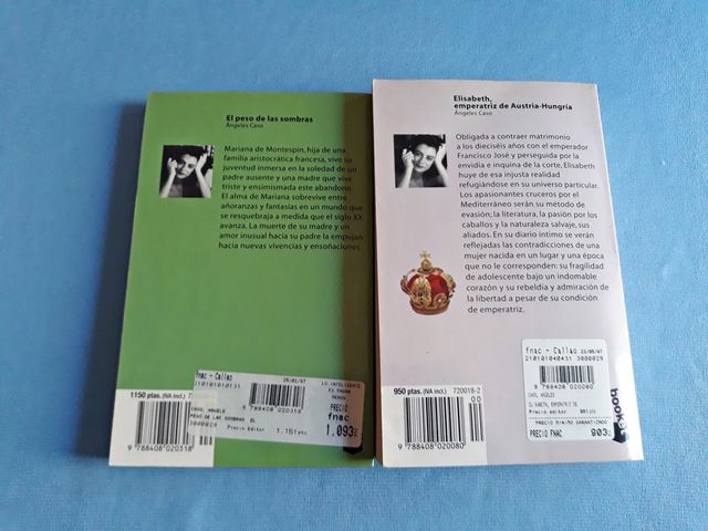 3x2 2 libros de Angeles Caso por 5 euros los 2