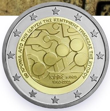 2€ Proof Chipre Banco Central 2023
