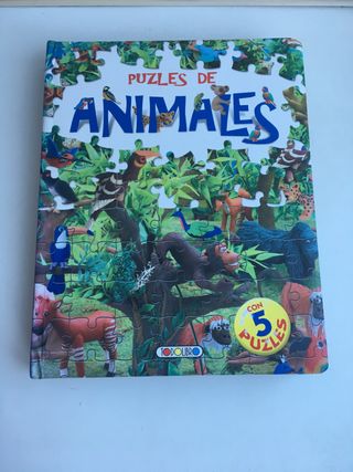 Libro con puzzles de animales