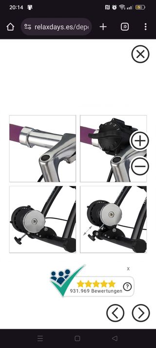 Rodillo bicicleta profesional