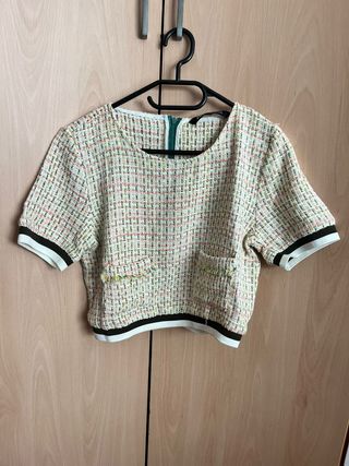 Camiseta punto Zara