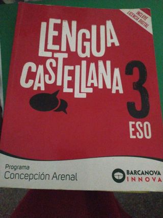 Libro lengua castellana 3 eso