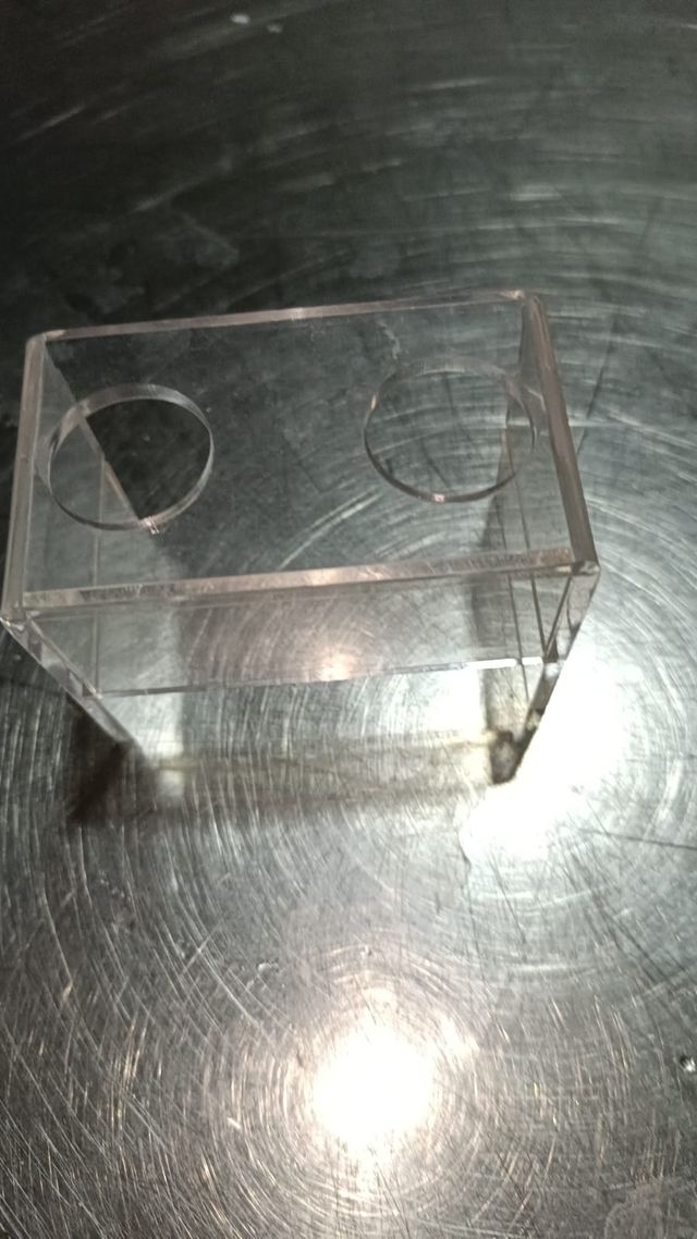 Soporte  Poliestireno transparente 42 vasos