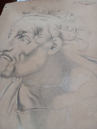 dibujo original, Pere Borrell del Caso