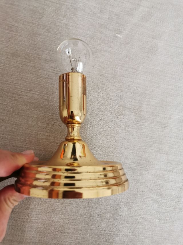 Lampada tavolo color oro vintage