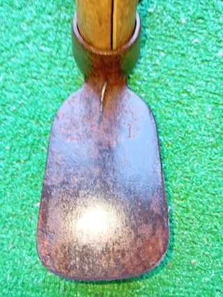 Horquilla/azada restaurada.