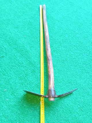 Horquilla/azada restaurada.