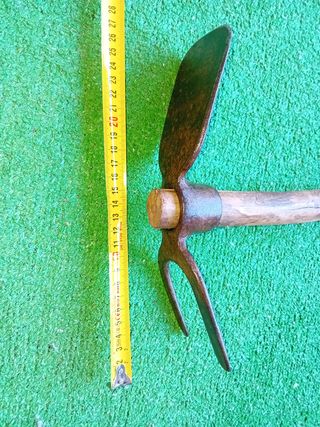 Horquilla/azada restaurada.