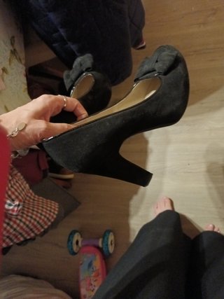Zapato negro lazo unisa
