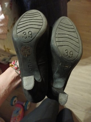 Zapato negro lazo unisa